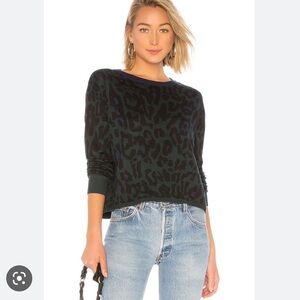John + Jenn Fione Cozy Leopard Print Sweater